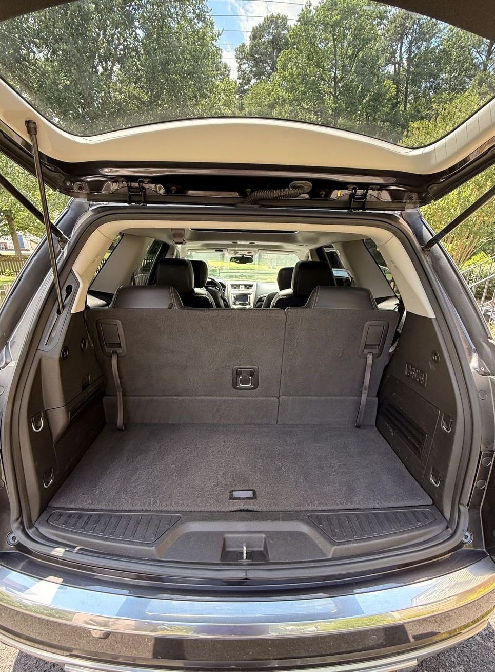 GMC Acadia cargo area after detailing