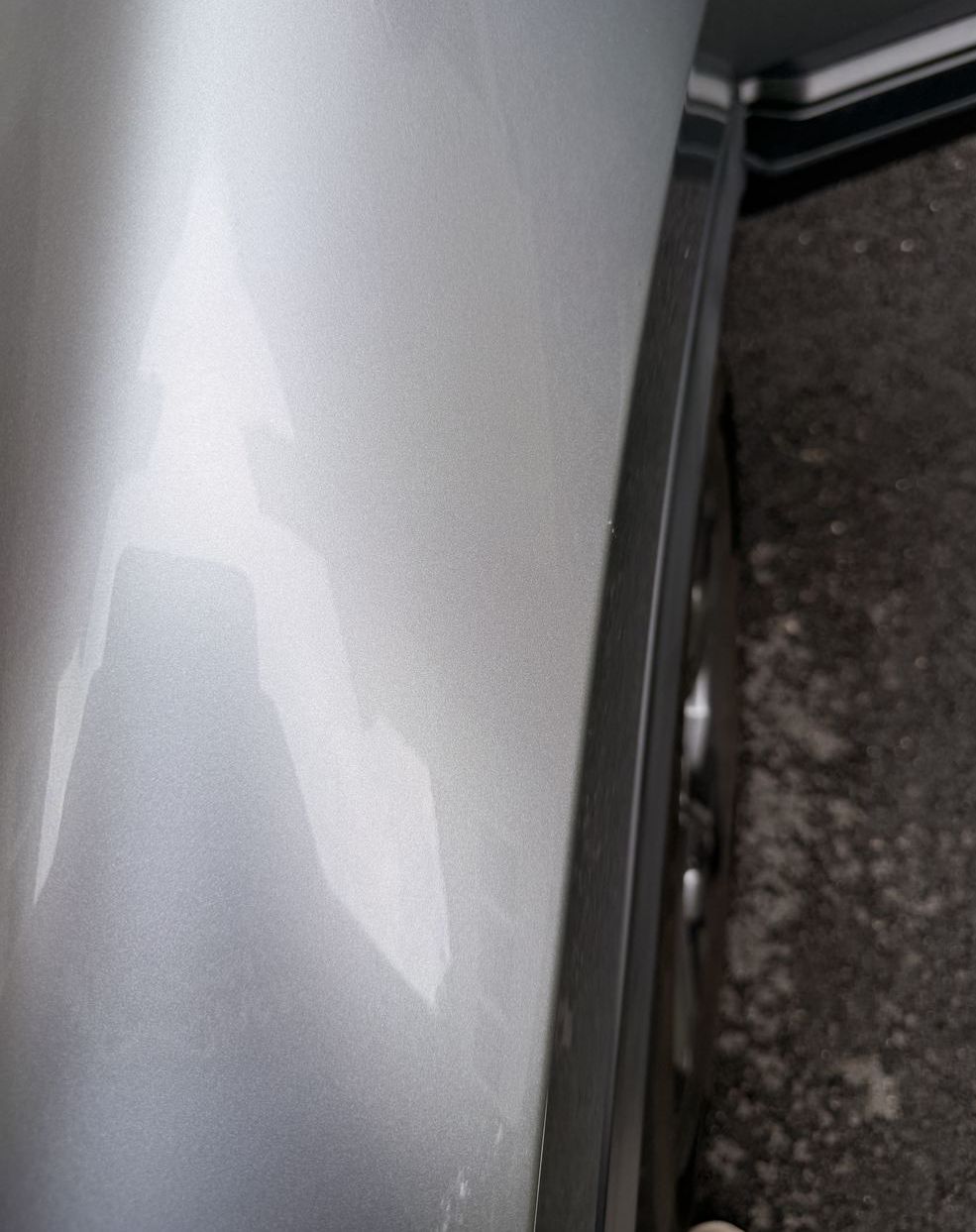 Honda CR-V panel after scuff cleanup